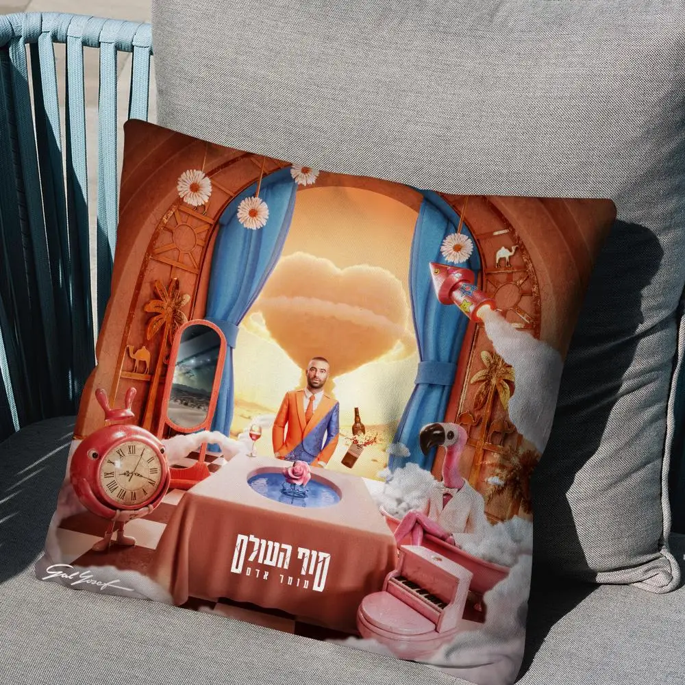 غطاء وسادة O-Omer Adam مضاد للغبار وسادة غير مرئية بسحاب حريري قصير من القطيفة غطاء وسادة أريكة