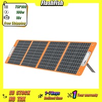 Flashfish Tsp100 100W Portable Foldable Solar Panel 23% Energy Conversion Rate Outdoor Waterproof Camping Solar Charging Panel
