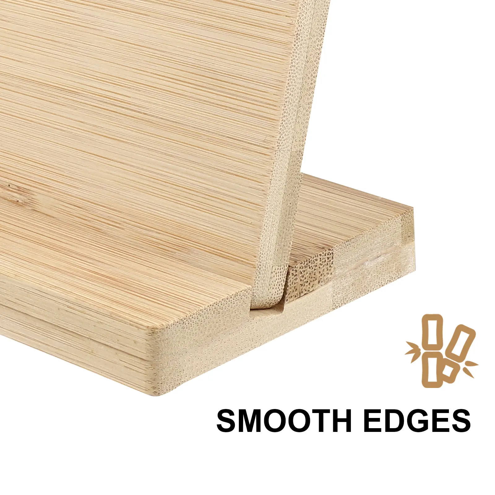 

1 Set Bamboo Board Display Blank Sign with Base Premium Bamboo Desktop Name Plate Payment Code Price List Merchandise