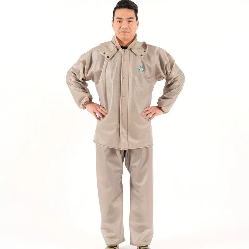 

Thiened Pearl Film Raincoat And Rain Pants Set Separate Motorcycle Raincoat Aquaculture Fiing Gear Outdoor