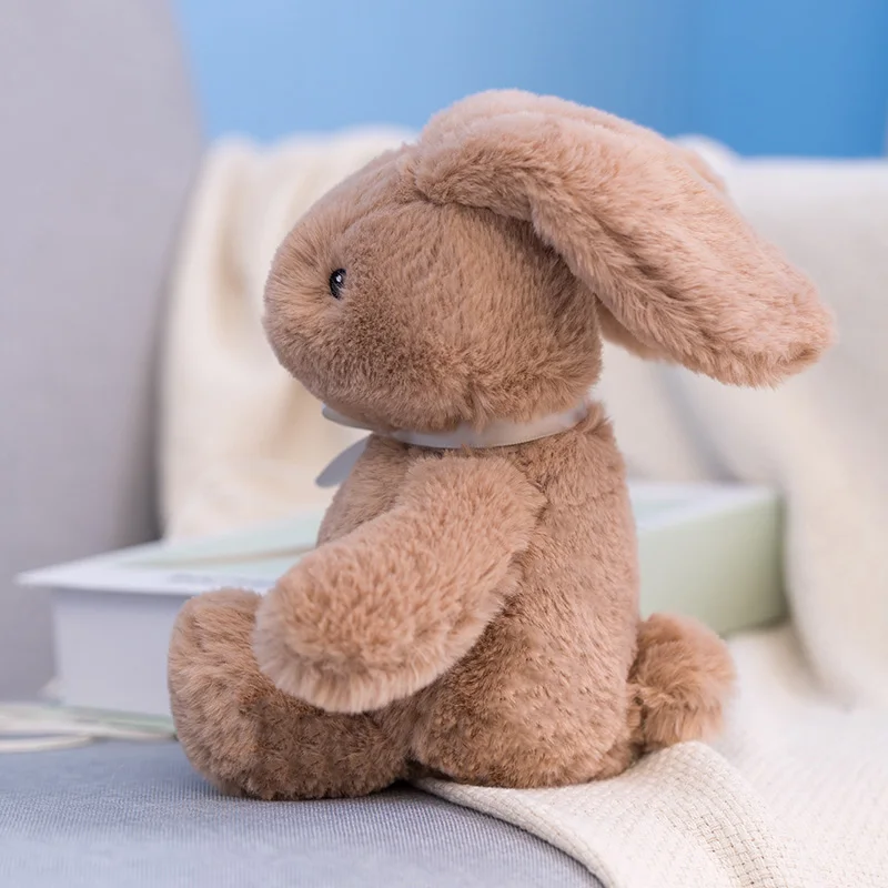 25cm lalka-królik poduszka miękkie pluszowe zabawki długie uszy Bunny Appease zabawki dla dzieci wypchane zwierzę śpiące Mate zabawki ślubne Oranment