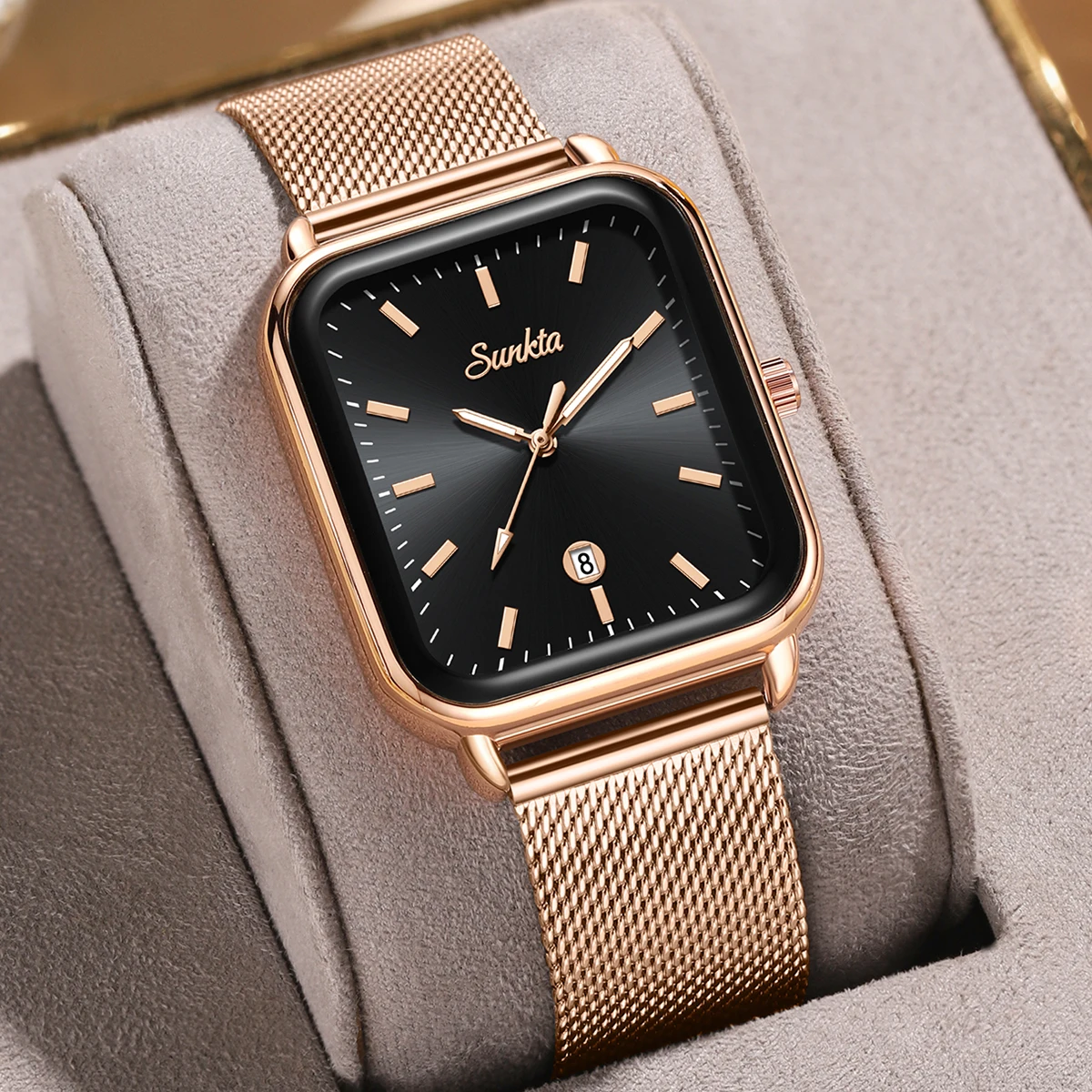 

SUNKTA Top Brand Men Watch For Women Calendar Quartz Woman Watch Waterproof Luminous Watches Simple Fashion Elegant Ladies Clock