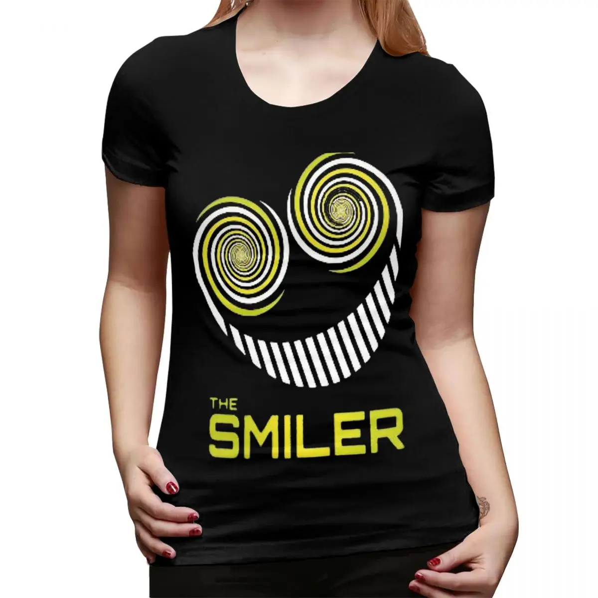 Camiseta feminina the smiler alton towers merch reino unido ativo verão manga curta camisetas em torno do pescoço roupas topos streetwear