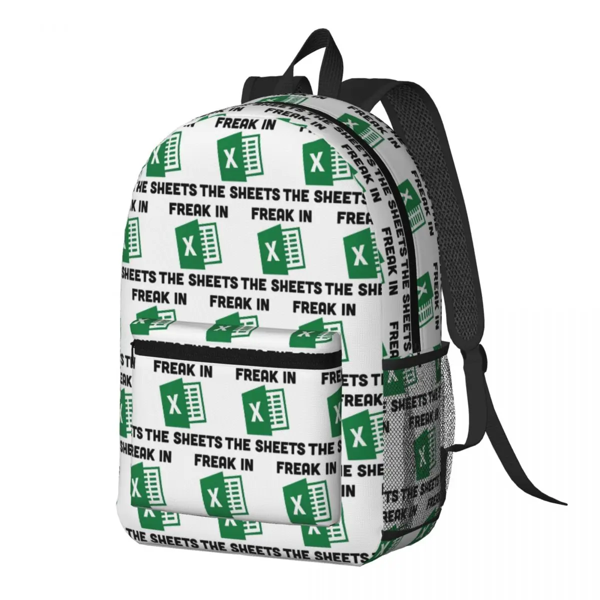 

Freak In The Sheets Funny Spreadsheet Excel Backpack Daypack Large Capacity BookBag School Bag Shoulder Bags for Men Women