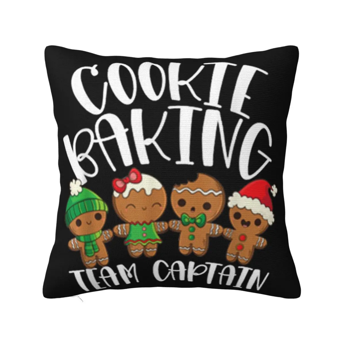 Pretty Cookie Baking Team Captain Christmas Bakers Gingerbread Gift Comfortable Pillow Case