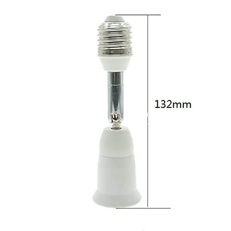 E27 Buchse Extender Adapter, E27 zu E27 Verlängerung, Flexible Medium Glühbirne Sockel Converter, 180 Grad Biegsamen