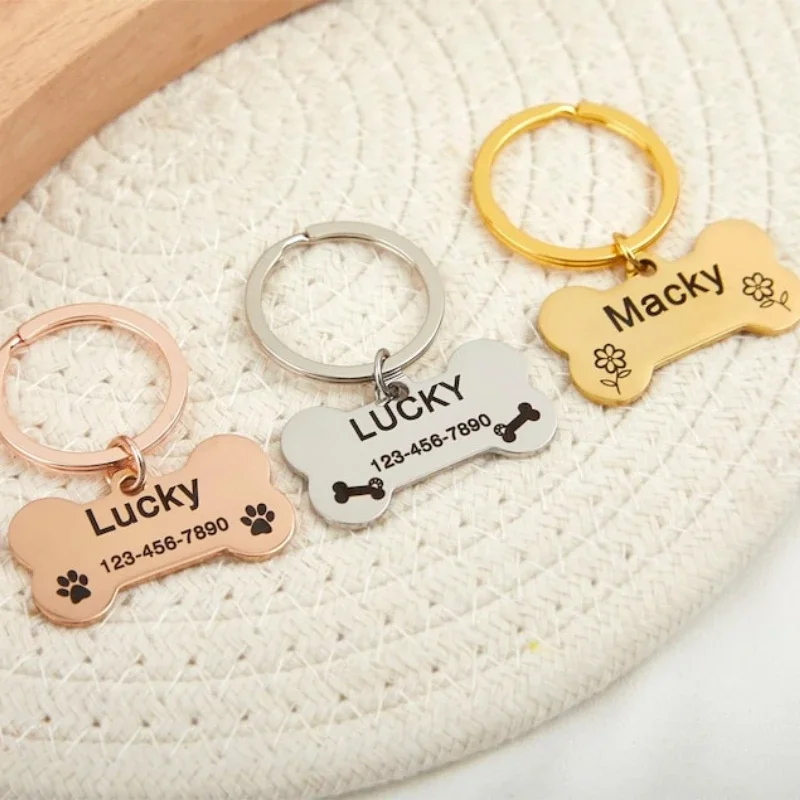 Customized Hand Stamped Dog Tag for Pet Id with Engraved Name Personalized Waterproof and Durable for Outdoor Adventures