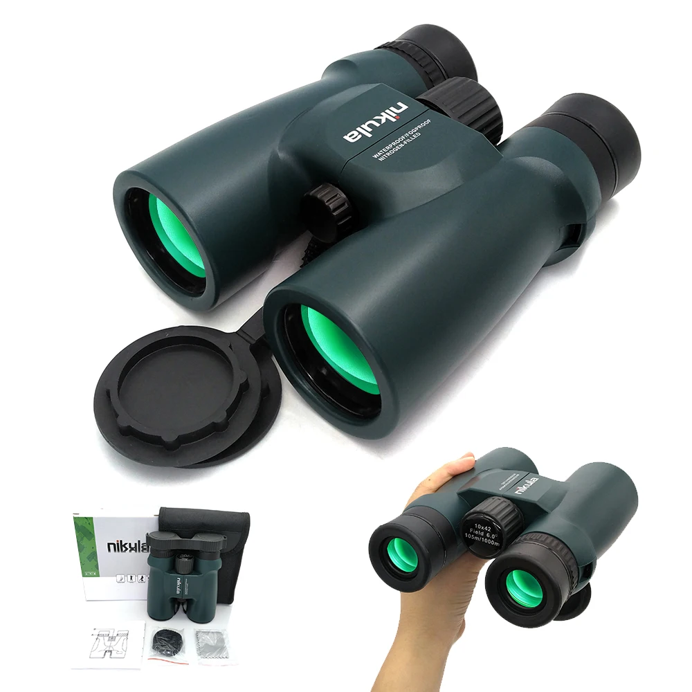 10x42 HD Quality Binocular for Adults Outdoor and Birding Binos with Fully Multi-Coated BaK-4 Prisms