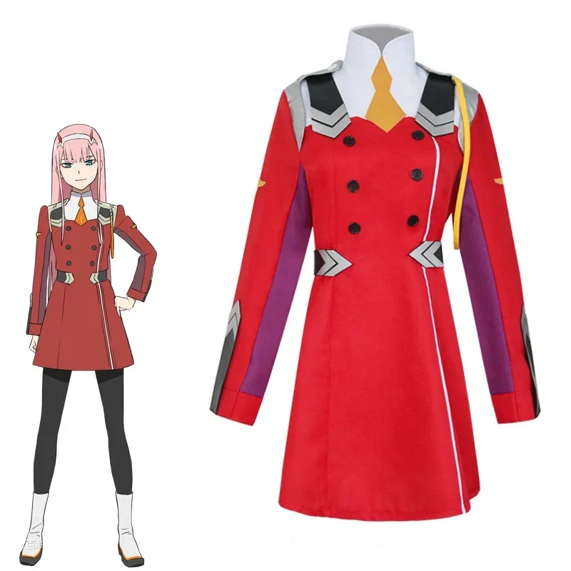 Hot! Japanese Anime DARLING In The FRANXX Cosplay Zero Two Cosplay Women Cosplay Costume Halloween Fancy Dresses