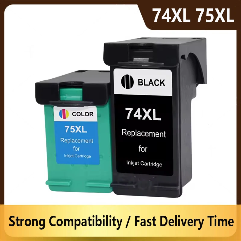 

74 74XL 75 75XL Compatible Ink Cartridge For HP74 For HP75 For HP Photosmart C4200 C4280 C4345 C4380 C4385 C4480 J5780 J6480
