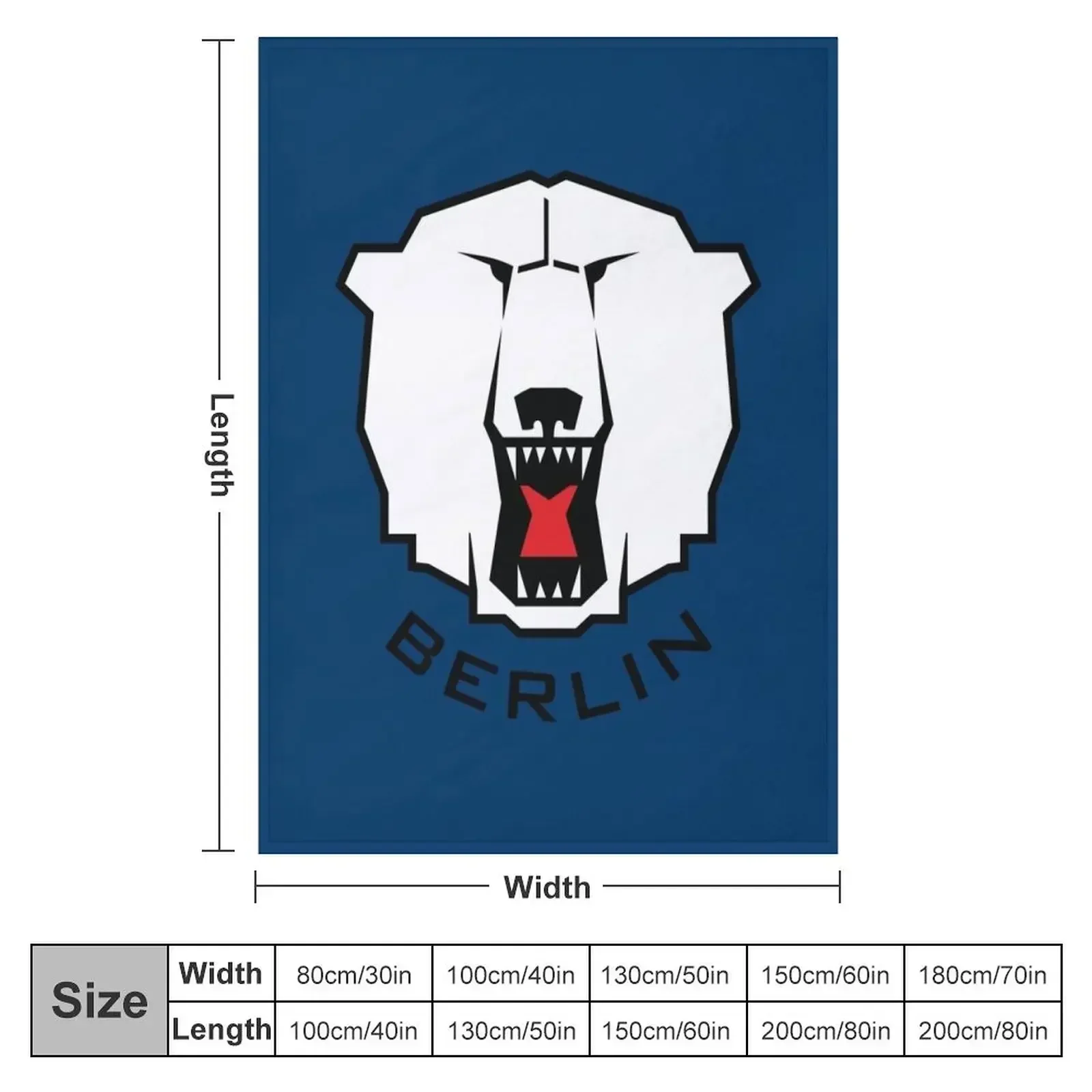 Eisb?ren Berlin 003366 logo Throw Blanket Bed Fashionable Travel Blankets