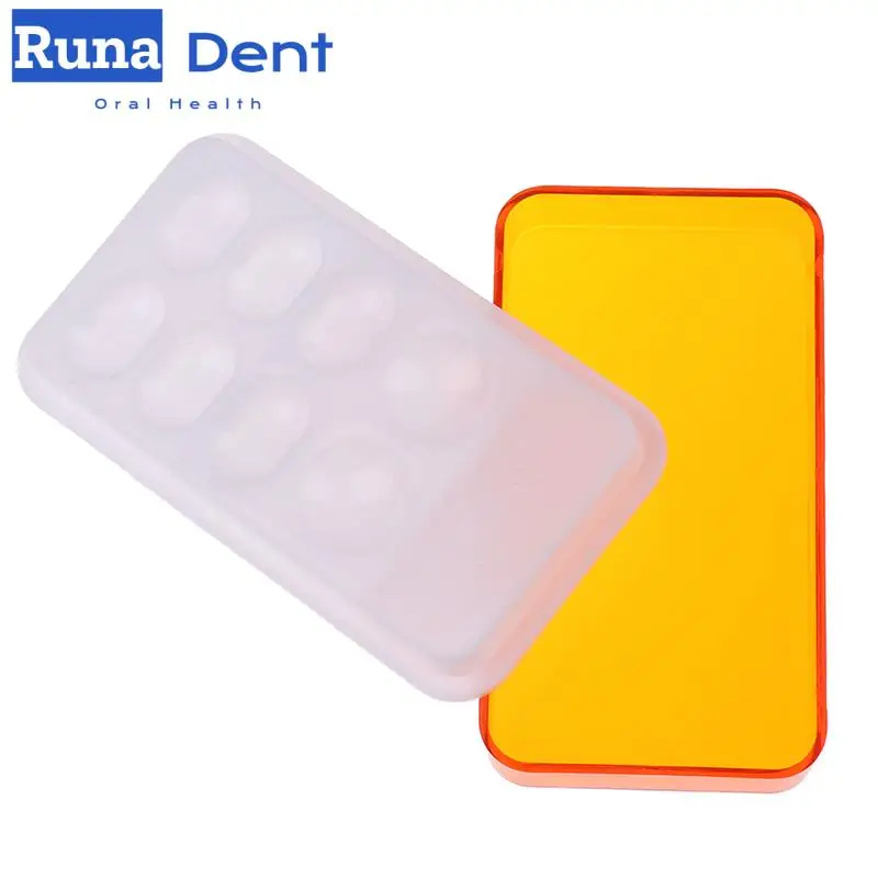 

3/5Pcs Dentist Mixing Watering Moisturizing Plate Dental Palette With Cover 8 Slot Resin Palette Dental Lab Equipment DentalTool