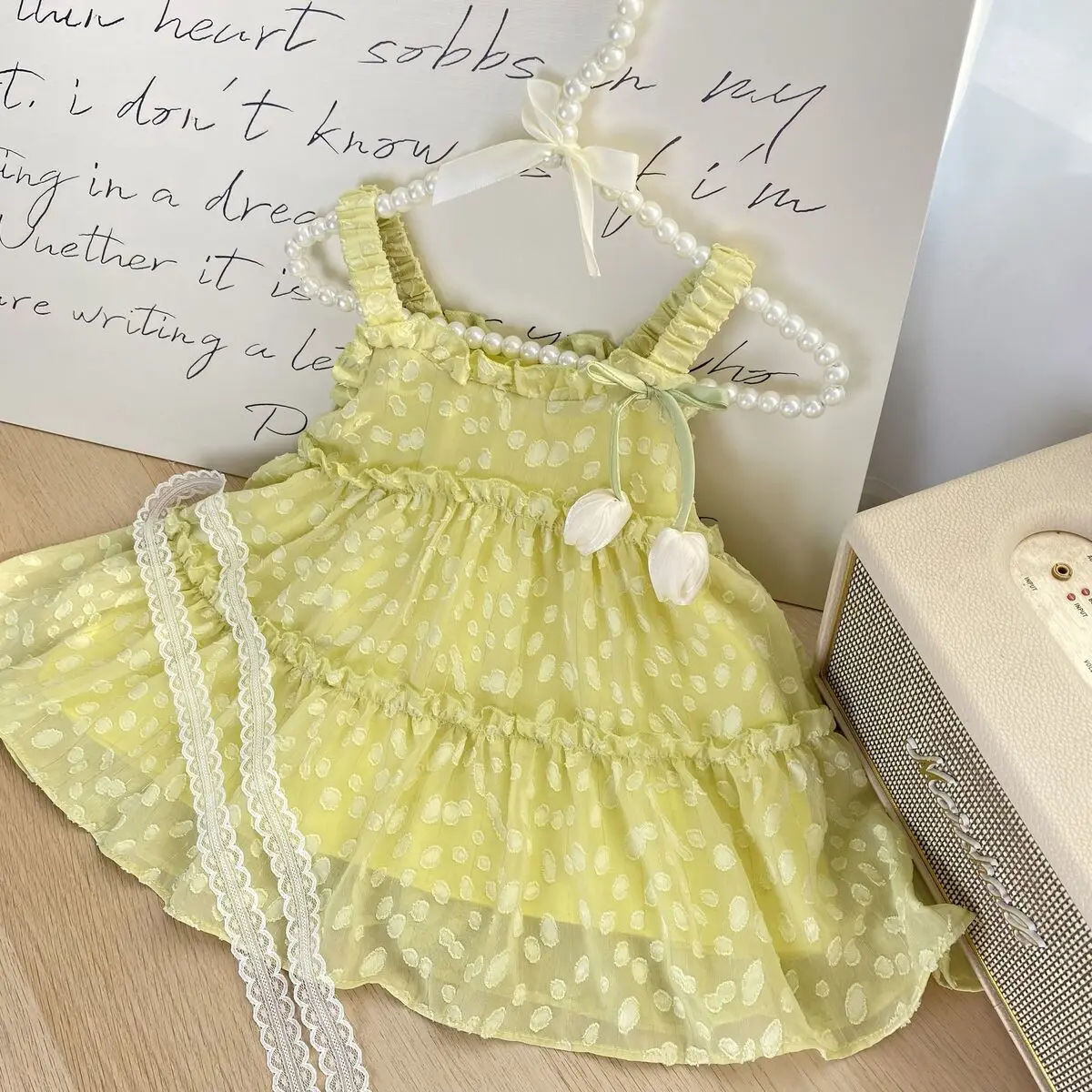 Girls Princess Dress Summer 2026 New Baby Summer Gown Childrens Fashion Sweet Gentle Cute Stylish Puff Dress Trendy