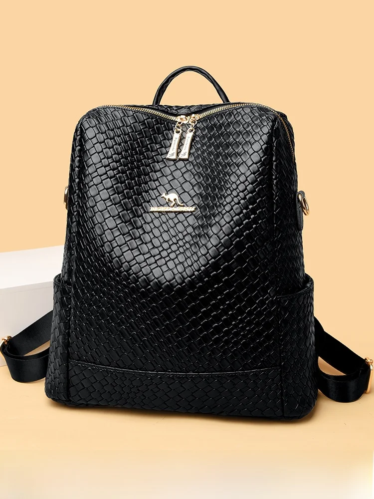 

Женская кожаная объединительная сумка из мягкой кожи, большая емкость, модная дорожная сумка с двойным обхватом, вертикальная квадратная сумка ape