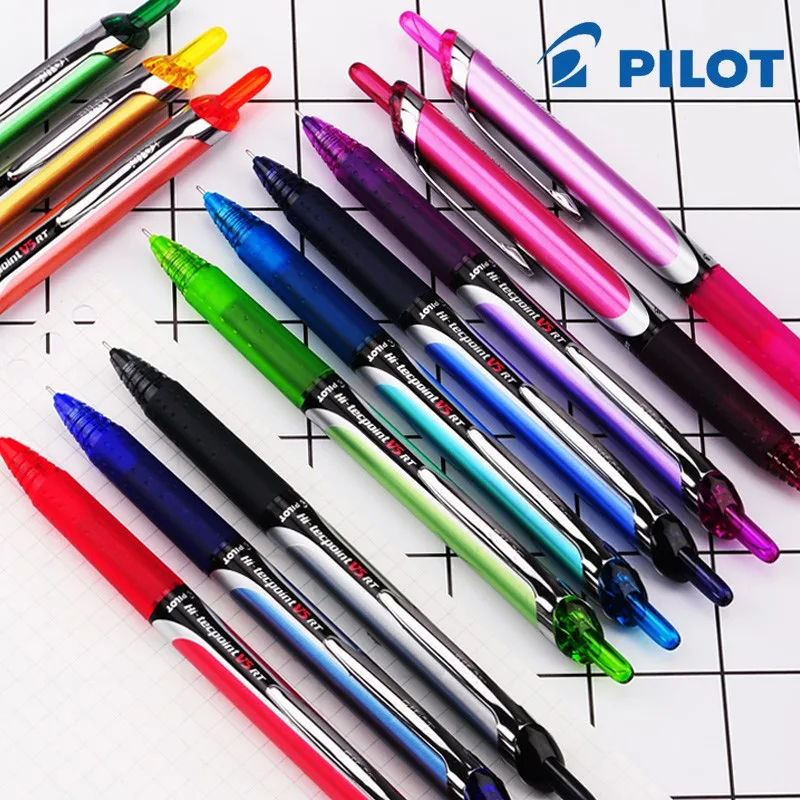 1pc Japan PILOT Color Gel Pen  BXRT-V5 0.5mm Water-based Pen High Capacity Ink Writing Smooth Stationery School Supplies