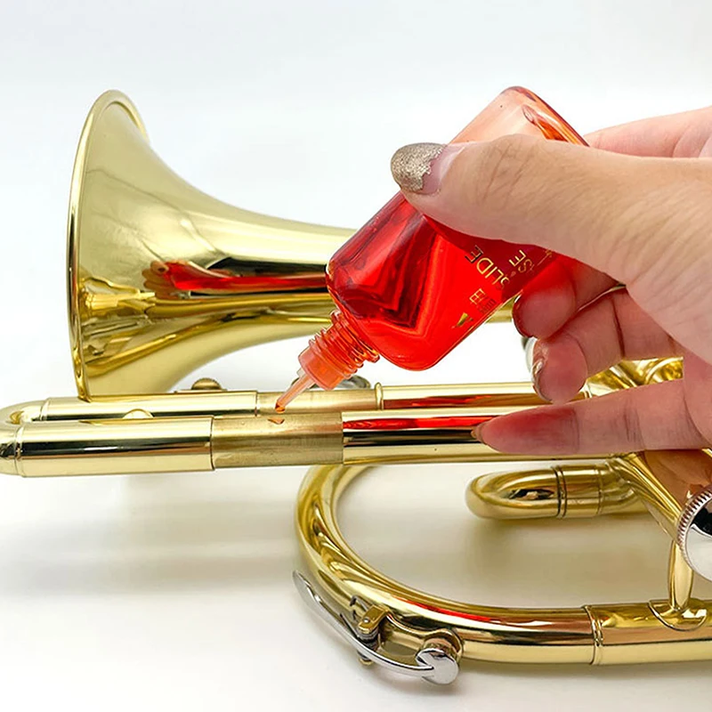 50ml Trombone Valve Lubricant - Suitable for Trumpets & Tubas, Brass Instrument Oil for Smooth Part Operation & Cleaning