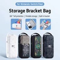 Estuche de viaje portátil para Nintendo Switch, bolsa de almacenamiento de transporte OLED, estuche protector de gran capacidad, bolsa de soporte