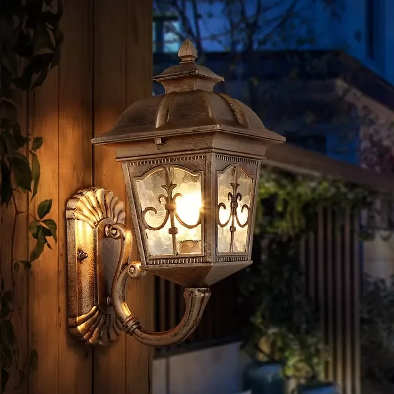 Nordic style outdoor LED cylindrical wall light IP65 waterproof wall-mounted garden light polycarbonate diffuser aluminum