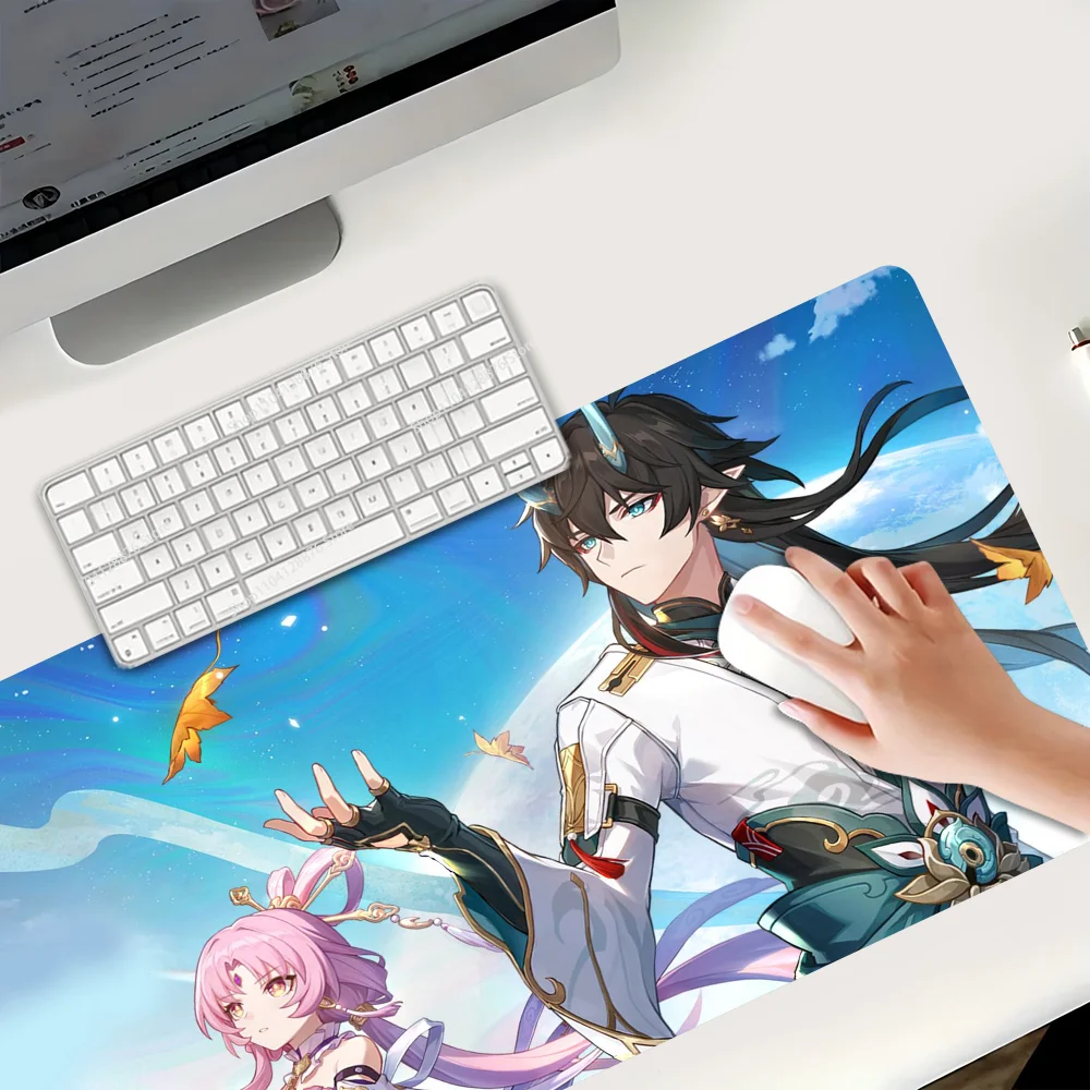 I-Imbibitor Lunae Mousepad Non-slip Suitable For Office Computers Laptops E-sports Game Desk Mats XXL Keyboard