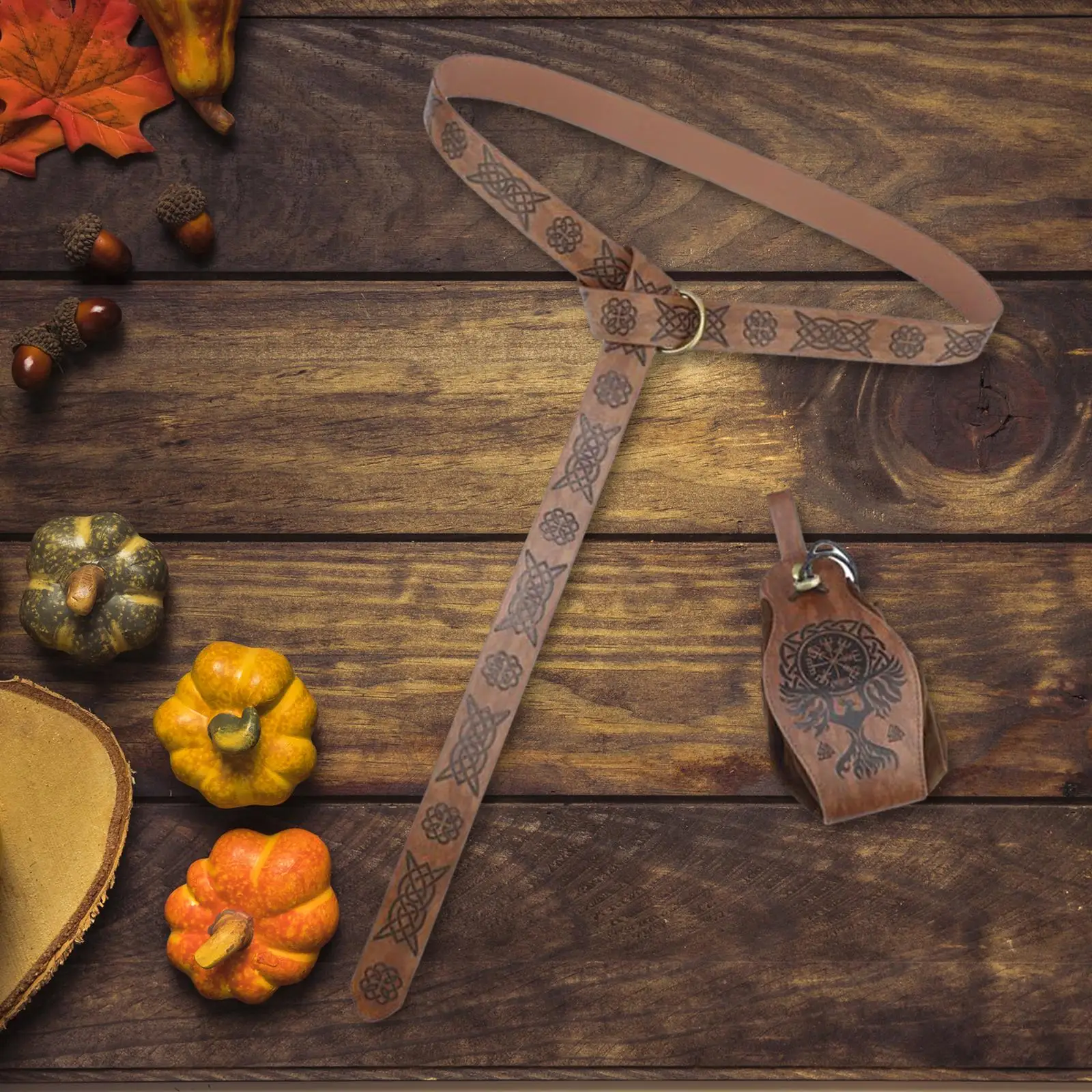 زي فارس العصور الوسطى حزام جلد PU طراز عتيق لحفلة الهالوين للبالغين والأطفال والأولاد والأصدقاء للجنسين لعروض المسرح