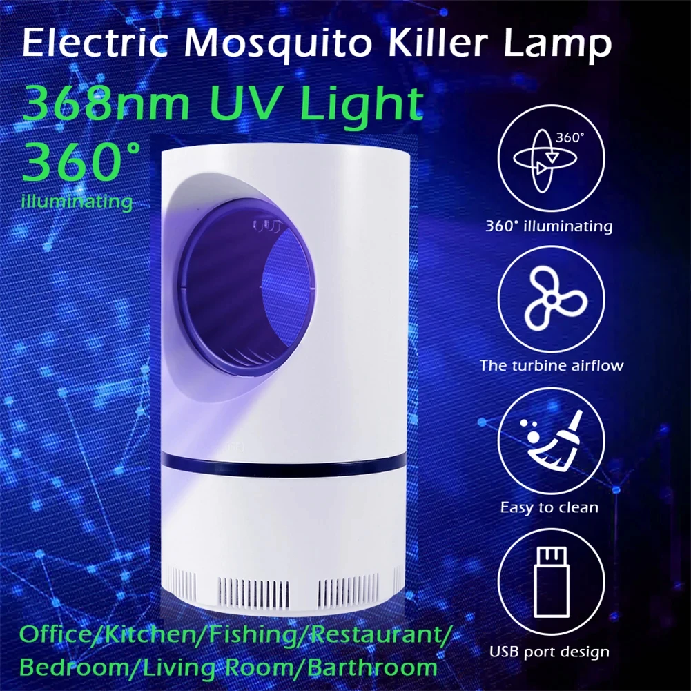 Mosquito Killer Lamp, Bug Zapper, Luz UV Elétrica, Carregamento USB, Fly Insect Trap, Moscas, Verão, Swatter, Interior, Exterior, Novo, 3000V