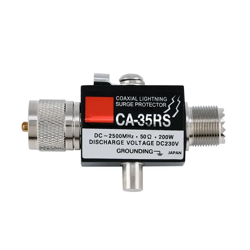 

CA-35RS SO239 Two Way Car Radio SPD Coaxial Lightning Arrester Surge Protect MPG Male to Female UHF Connector Adapter Repeater