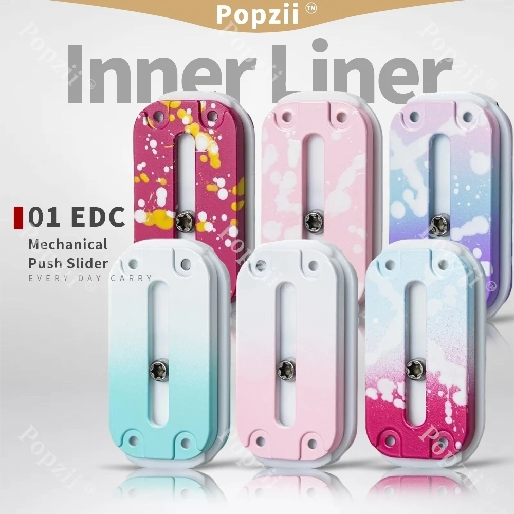 

01EDC керамическое покрытие из нержавеющей стали, плотная техника, внутренний вкладыш, мульти-орбитный слайдер, игрушка для снятия стресса для взрослых, игрушки для тревоги