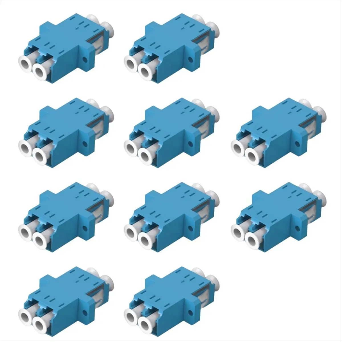 [VALUE PACK]10PCS LC Fiber Optic Adapter LC to LC Duplex Singlemode Coupler