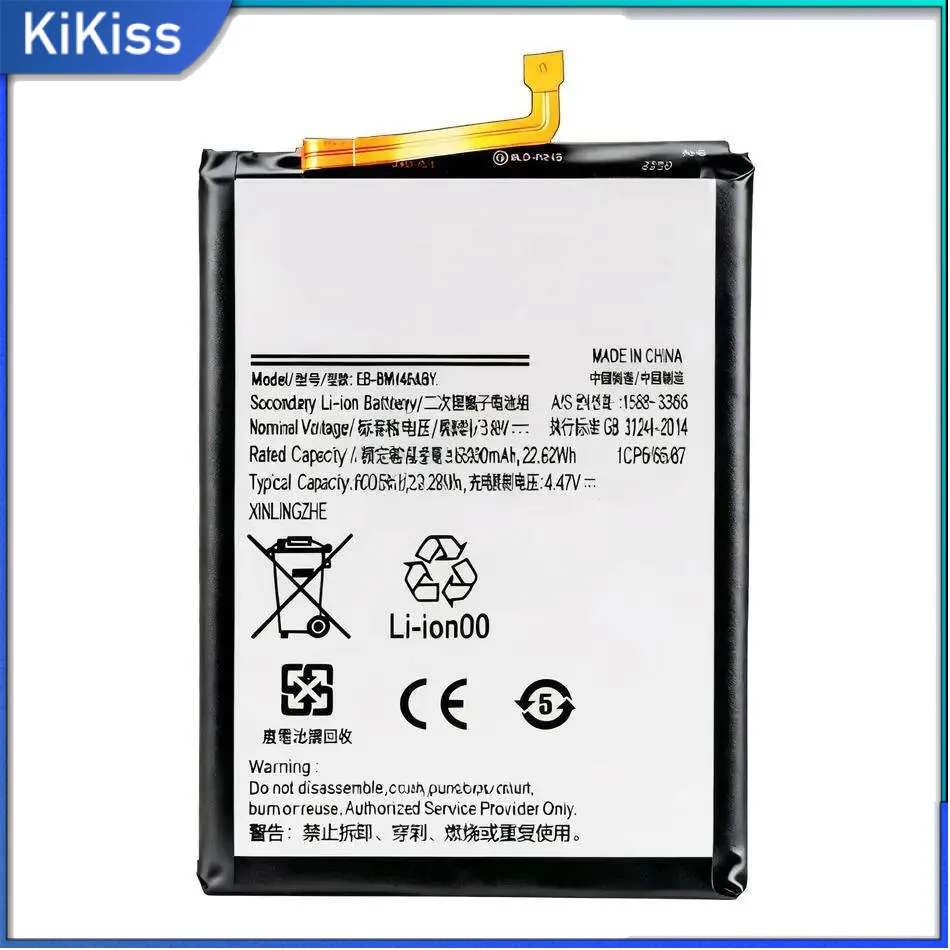 

6000Mah For Samsung Galaxy F54 M54 5G M34 EB-BM146ABY Good Low-Temperature Performance Mobile Phone Battery