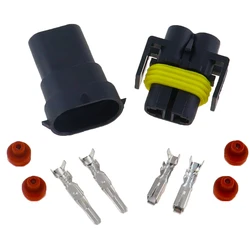 5 Set Delphi 2 Pin Female And Male Connector Fog Lamp Light H11 H8 H9 Lamp Socket
