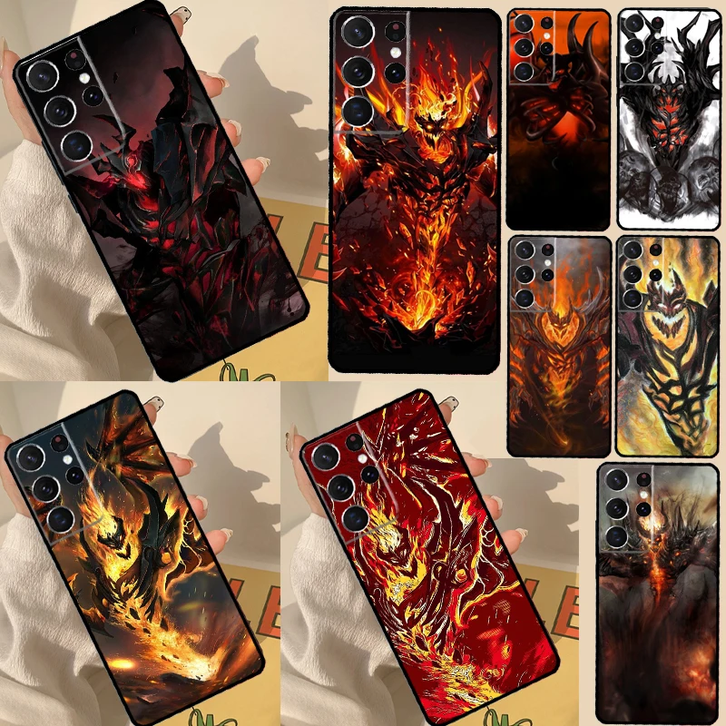 Shadow Fiend Dota 2 Case For Samsung Galaxy S23 S22 Ultra Note 20 S21 Ultra S9 S10 Note 10 Plus S20 FE Phone Cover