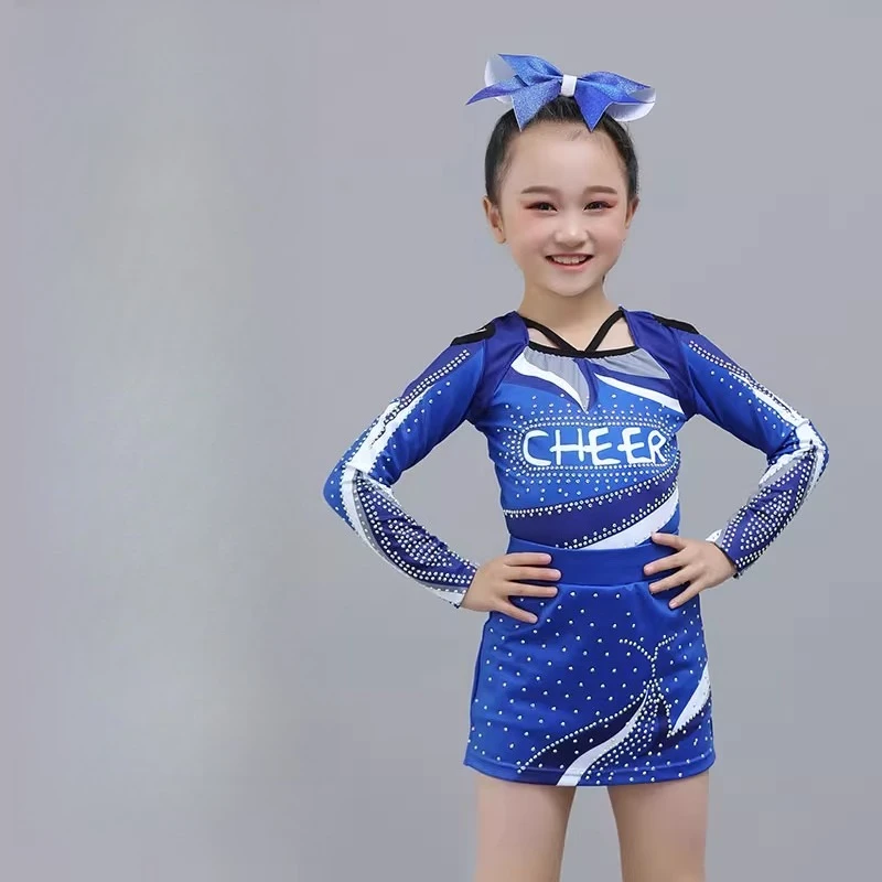 Customized Cheerleading Competition Costumes Performance Skills Flower Ball Cheerleading Dance Costumes Art Test Performance