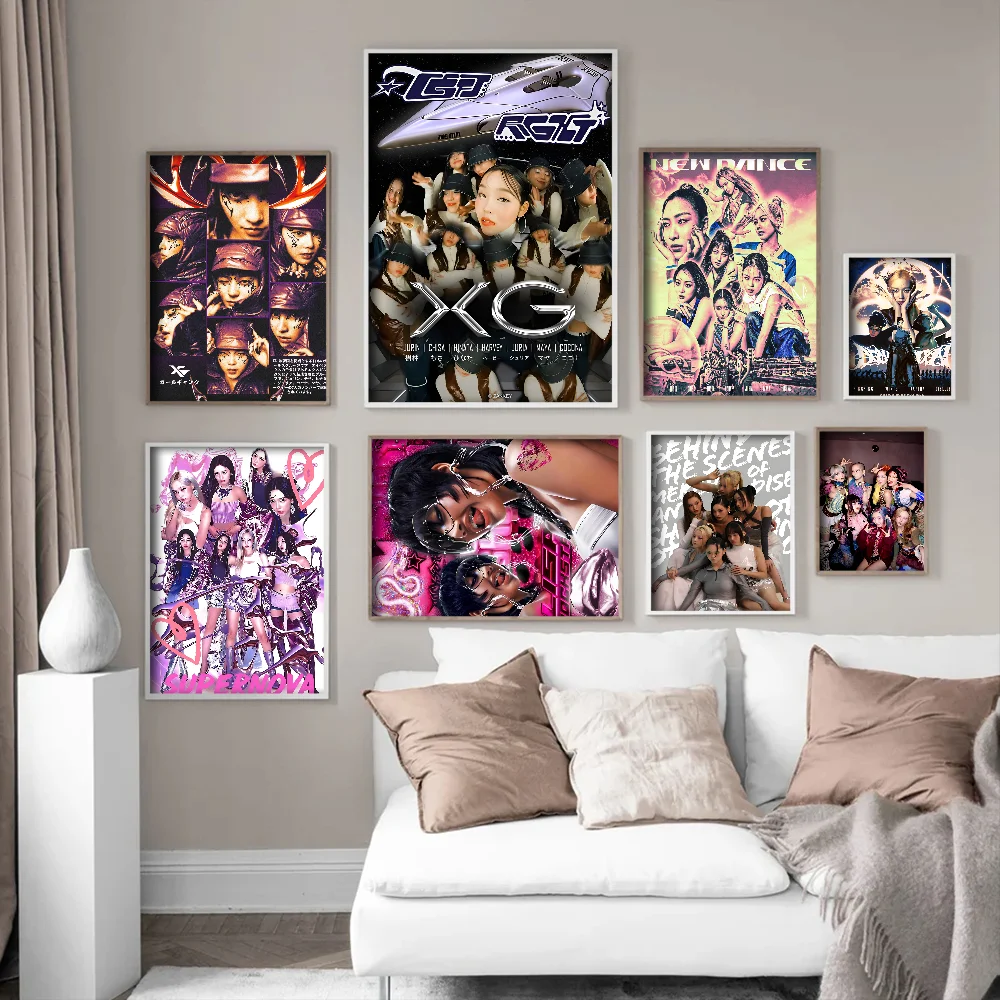 Kpop X-Xg Good Quality Prints and Posters Waterproof Paper Sticker Coffee House Bar Posters Wall Stickers