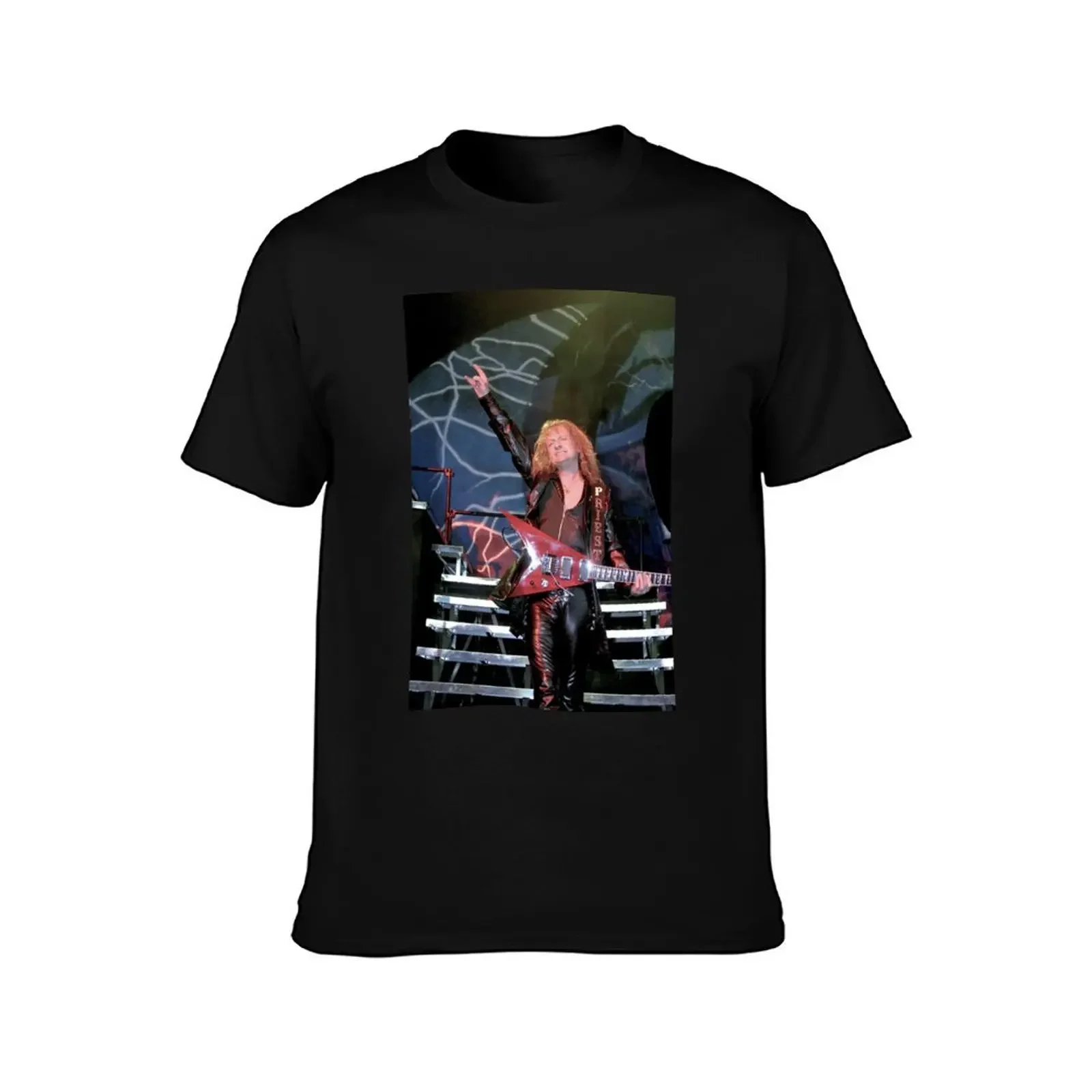 K.K. Downing Judas Priest Photograph T-Shirt anime clothes shirts graphic tees graphics man t shirt sweat shirts, men