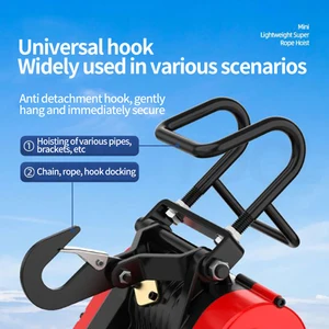 Electric Winch without brush of the electric construction electric crane portable suspension of the hole grass Dobro, family aggregate portable crane, fast construction, winch without brush, 230kg, 30m, 220v 10 Main Sales Electric Talk - №5