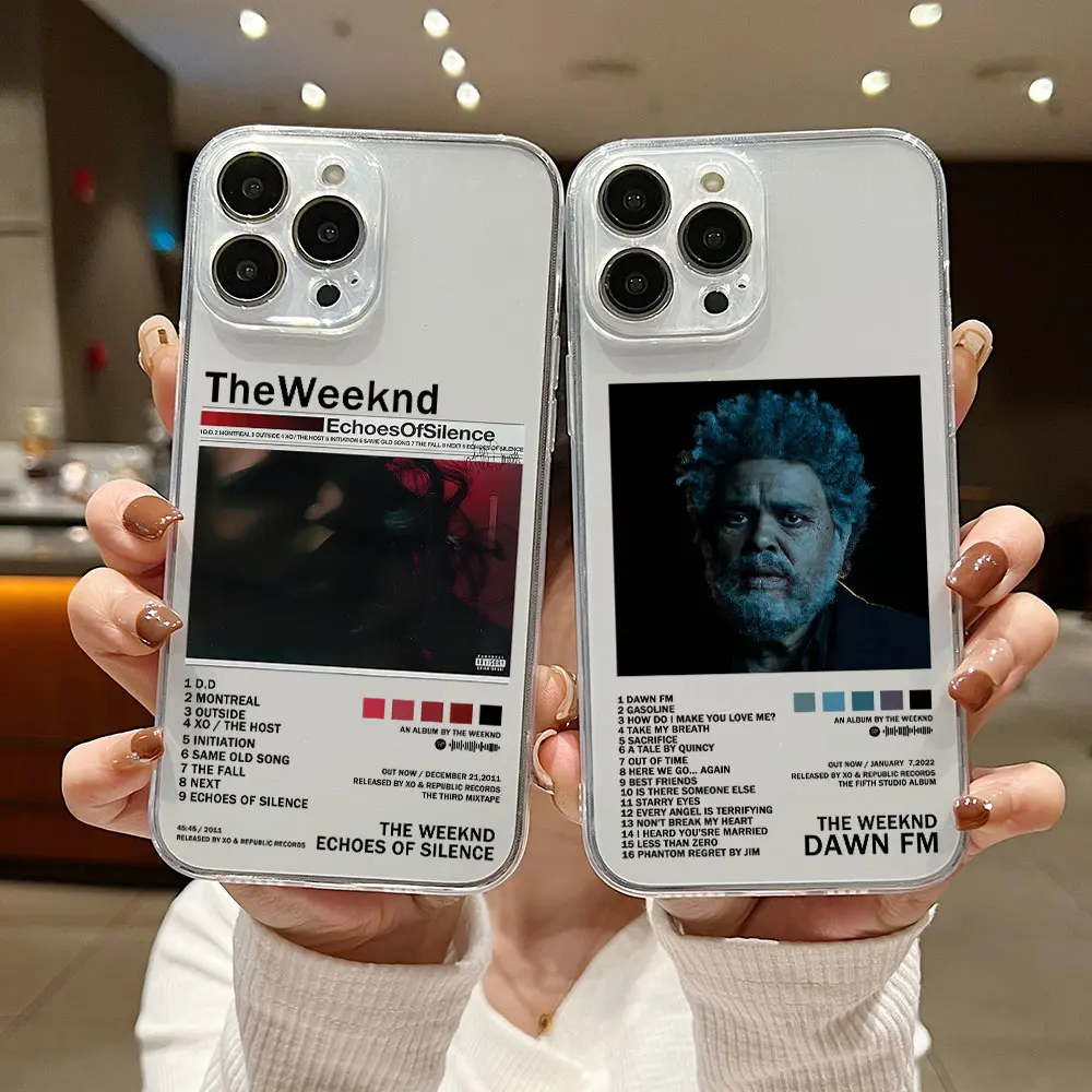 The Weeknd Minimalist Poster Phone Case For iPhone 15 14 13 12 11 Mini Pro Max X XR XSMax 6S 6 7 8 Plus SE20 Transparent Cover