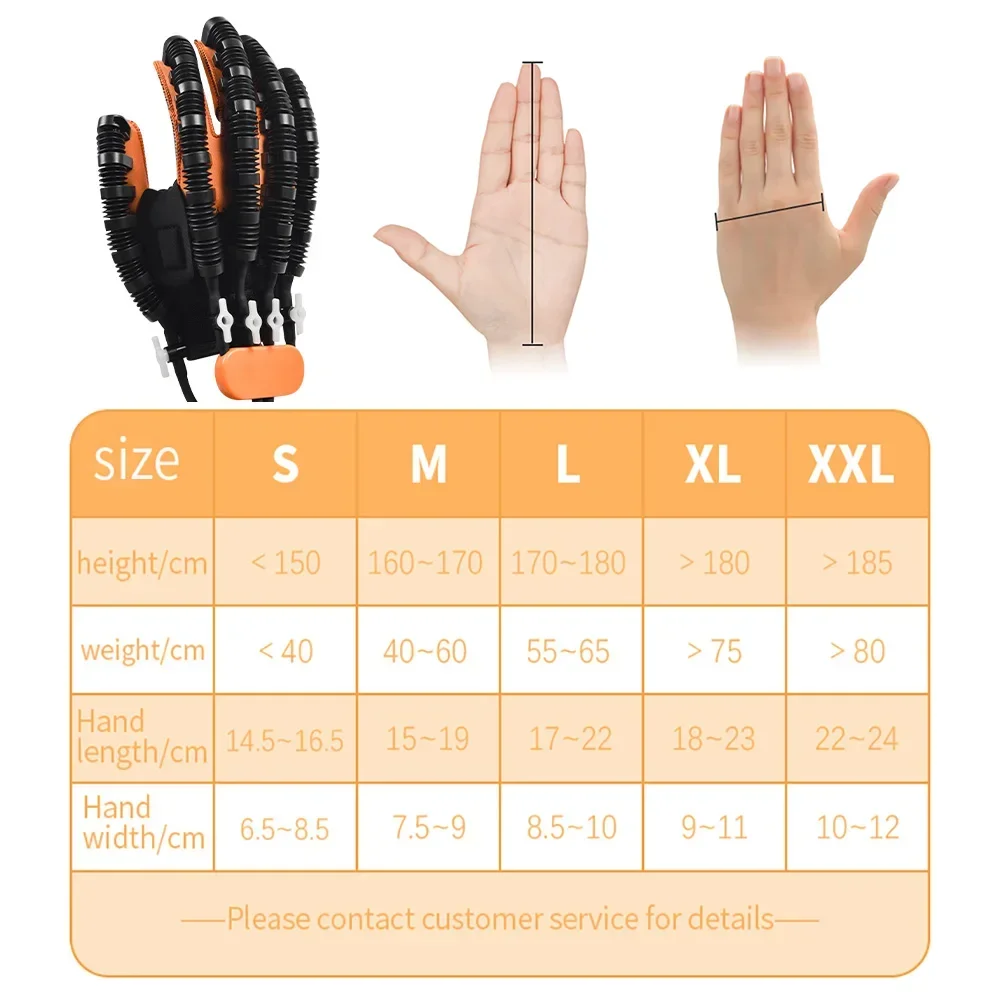 Rechargeable Rehabilitation Equipment Robot Gloves Stroke Hemiplegia Cerebral Infarction Training Finger Hand Function Exerciser