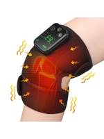1 piece single button controller heating vibration knee pad, shoulder pad, elbow pad universal black
