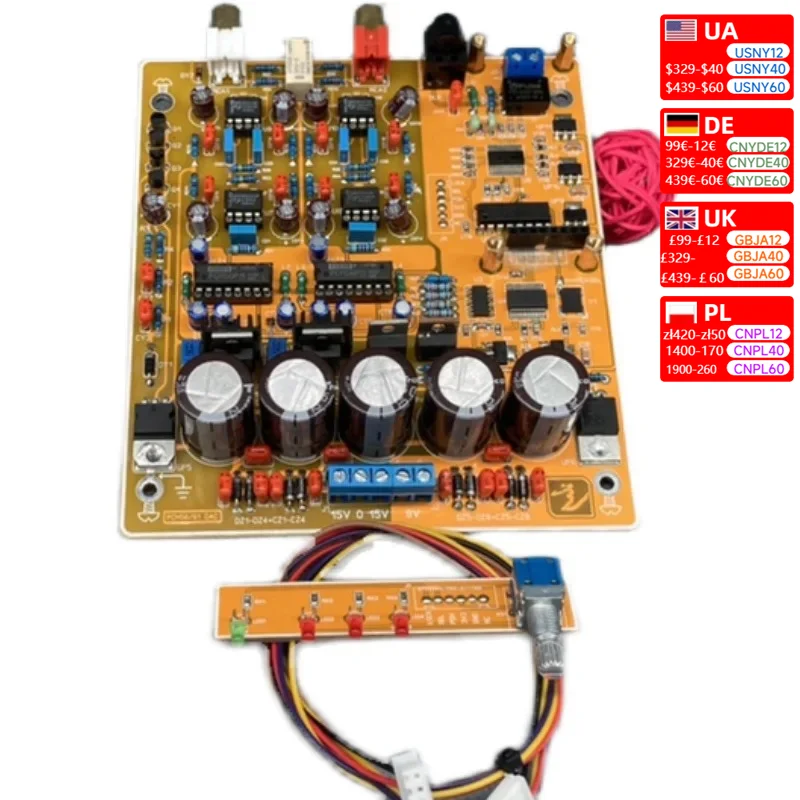 PCM56 Decoder Board PCM61 Support USB Bluetooth Input Optical Coaxial