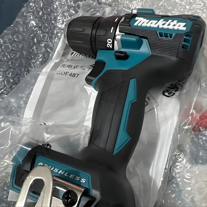 

Makita DDF487 10mm Brushless 18V Lithium Rechargeable Percussion Drill Household Hand Drill High Torque Electric Screwdriver