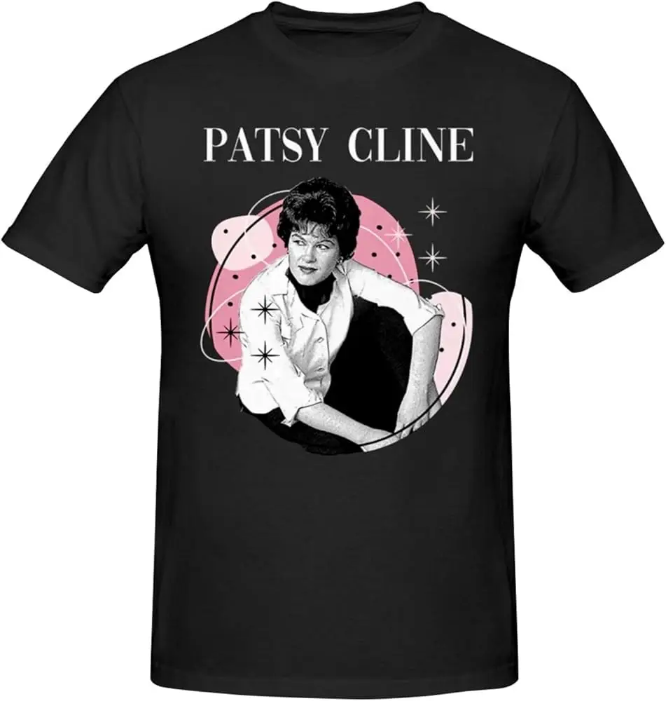 Patsy Cline T Shirt Man's Loose Sport Round Neckline Tee Casual Fashion Short Sleeve Tops