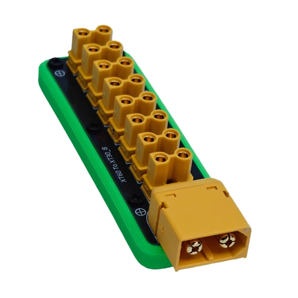 

【A10R】Разветвитель питания XT60 на XT30, 8-канальный PDB, максимальный ток нагрузки 100А, для радиоуправляемых моделей автомобилей/лодок/подводных лодок, с основанием