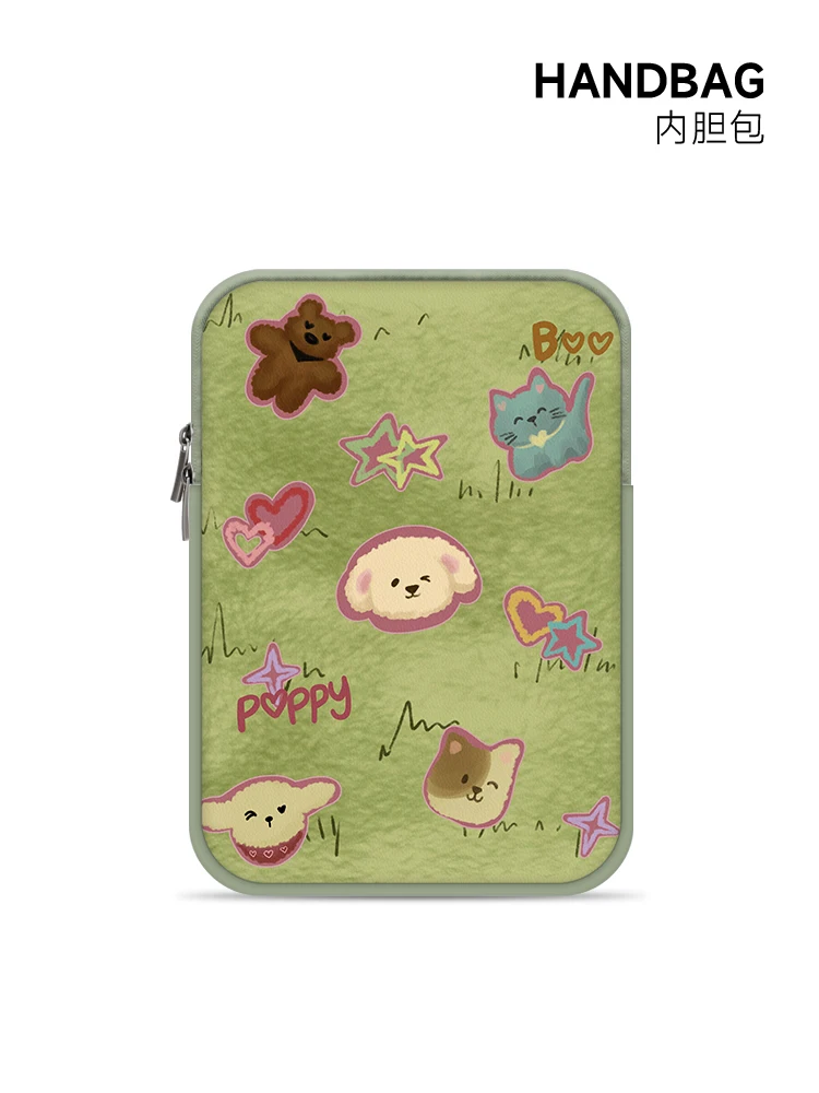 

Cartoon illustration computer inner bag 14 inch female suitable for Lenovo laptop storage bag