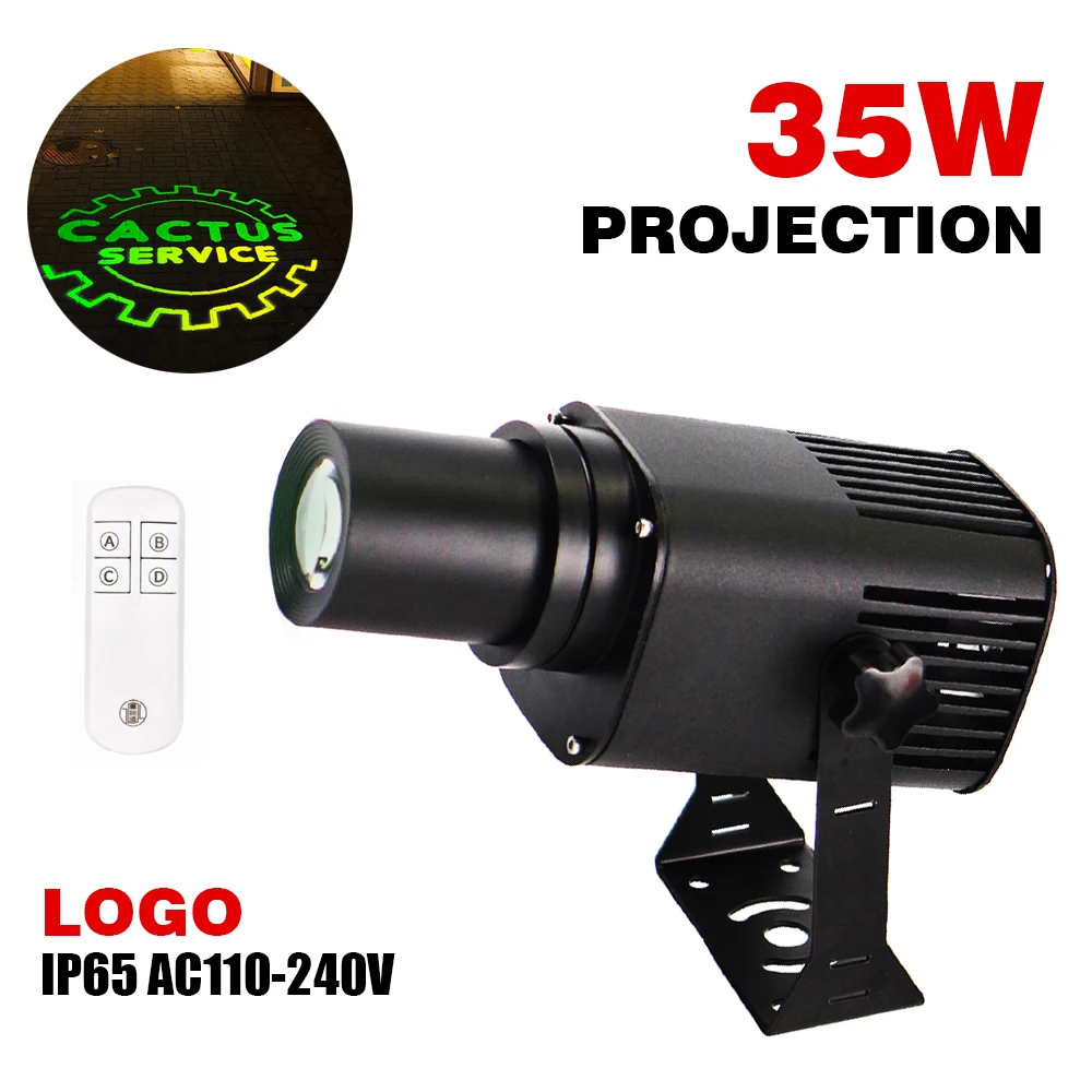 

35w Outdoor Waterproof Advertising Gobo Projector Light Ip65 Customize Logo Projector Floor Lamp Korea Kc Ce Certification