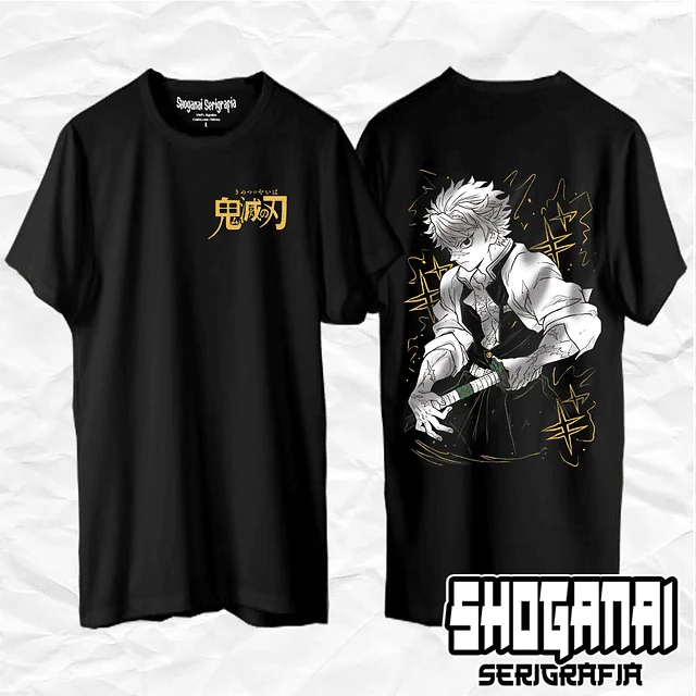 Sanemi Shinazugawa - Kimetsu No Yaiba Demon Slayer Unisex Anime T-Shirt 100% Cotton Manga Tee