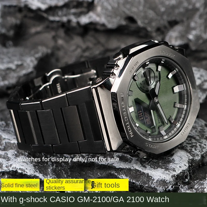 

Металлический ремешок GA2100 CasiOak series для Casio G-SHOCK GM-2100 GA-2110 трендовая индивидуальная модификация цепочка для часов из нержавеющей стали