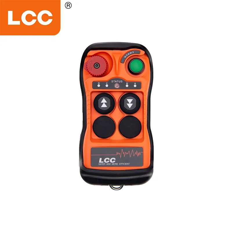 LCC QA200 2 أزرار رافعة راديو لاسلكية صناعية مفاتيح التحكم عن بعد الرافعات رافعة المسار المراقب المالي