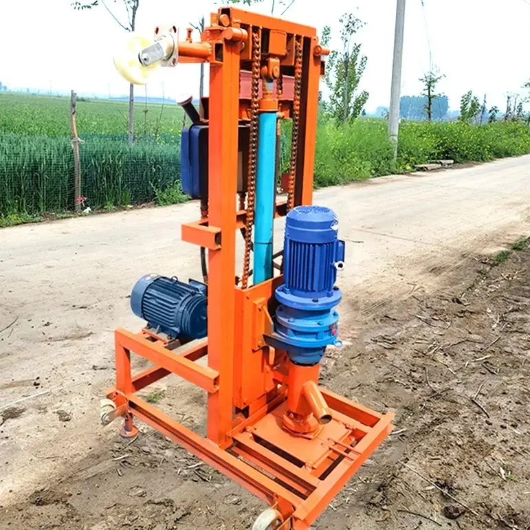 Customized Hydraulic Electric Water Well Drilling Rig 100m Drilling Mini Portable Design Handheld Operation