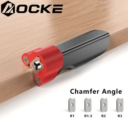 AOCKE X2 Wood Deburring Chamfering Fillet Scraper Woodworking Edge Trimming Knife Corner Manual Planer Blade Hand Tools