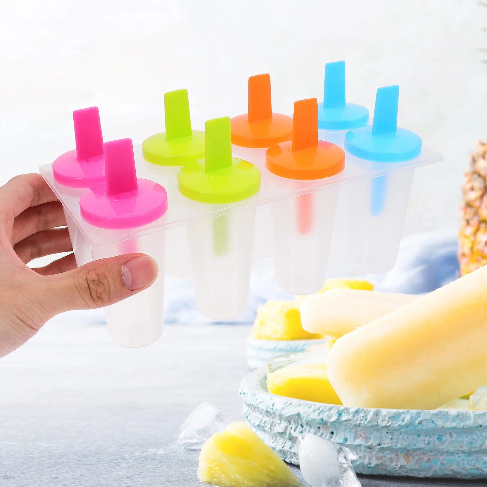 

1 Set Pop Reusable Plastic Cream Making Tools For Yogurt Fruit Smoothie Popsicles Diy Freezer Treats Lolly Kitchen Utensils